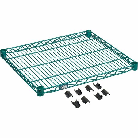 NEXEL S2130G Poly-Green Epoxy Wire Shelf 30inW x 21inD S2130GZ